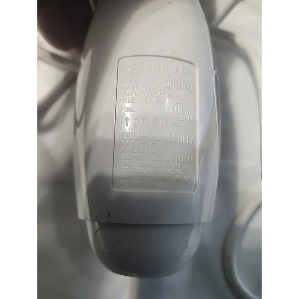 Cuisinart‎ Smart Stick Hand Blender Model - CSB-55 Motor Only